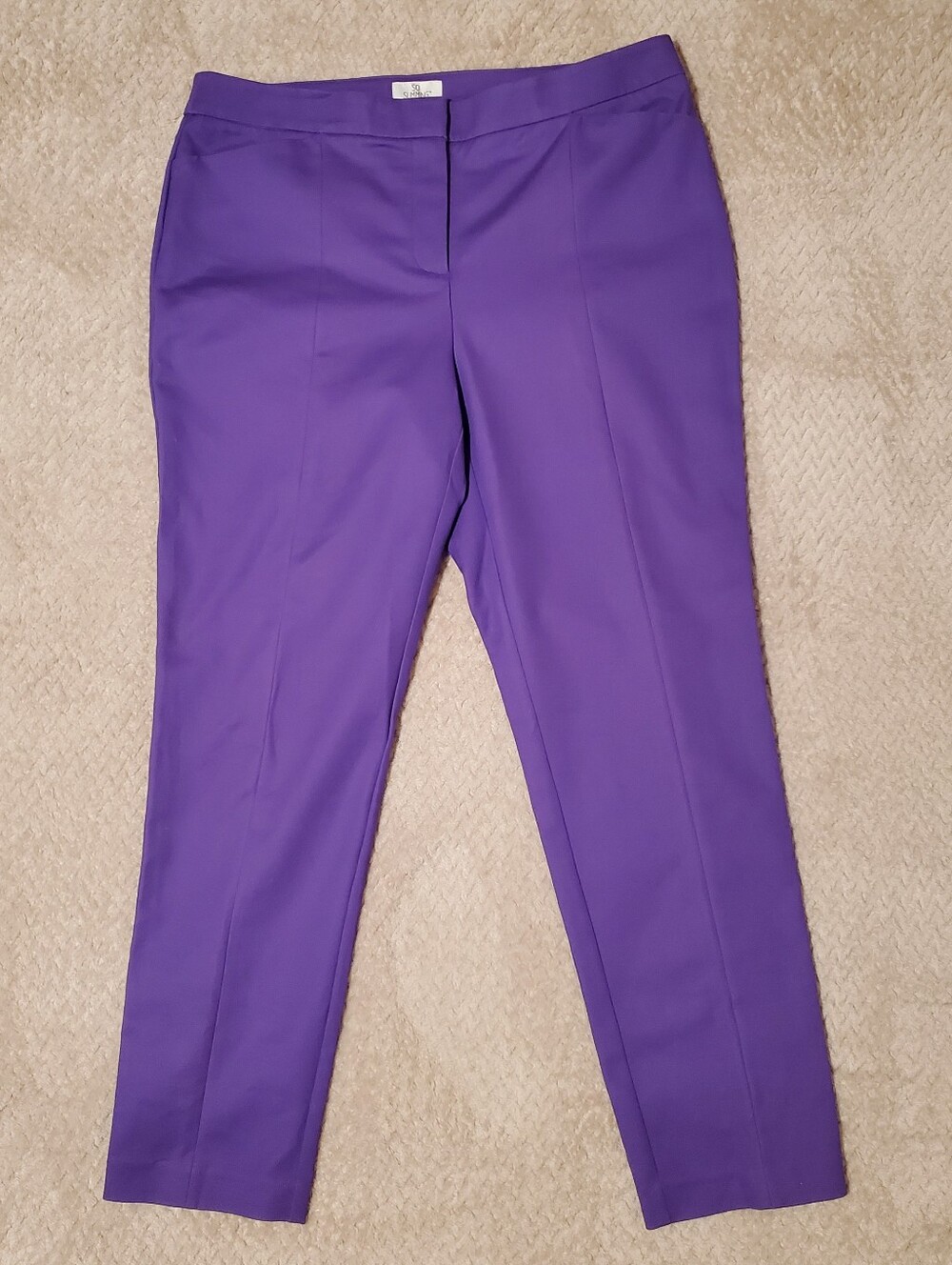 Chico's Violet Straight-Leg Stretch Pull-On Pants